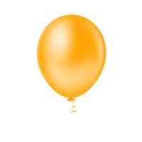 Balão Linha Redondos Liso N05 Amarelo Papaya 50un Pic Pic