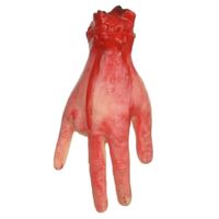 Mão Terror Halloween Bege 22x12cm Florarte