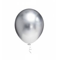 Balão Linha Platino Liso N5 Prata 25un Pic Pic