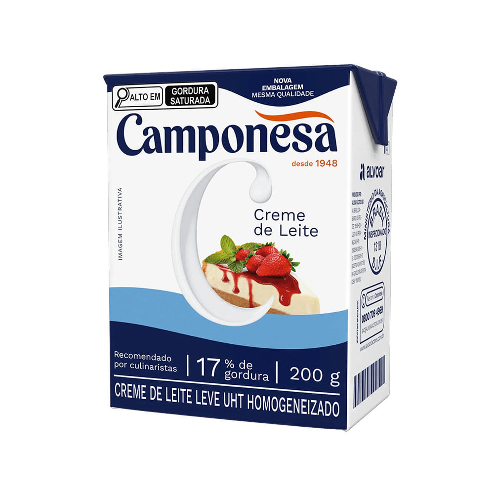 Creme de Leite 200g - Camponesa