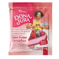 Pó Para Sobremesas Dona Jura Frutas Vermelhas 100g Cacau Foods