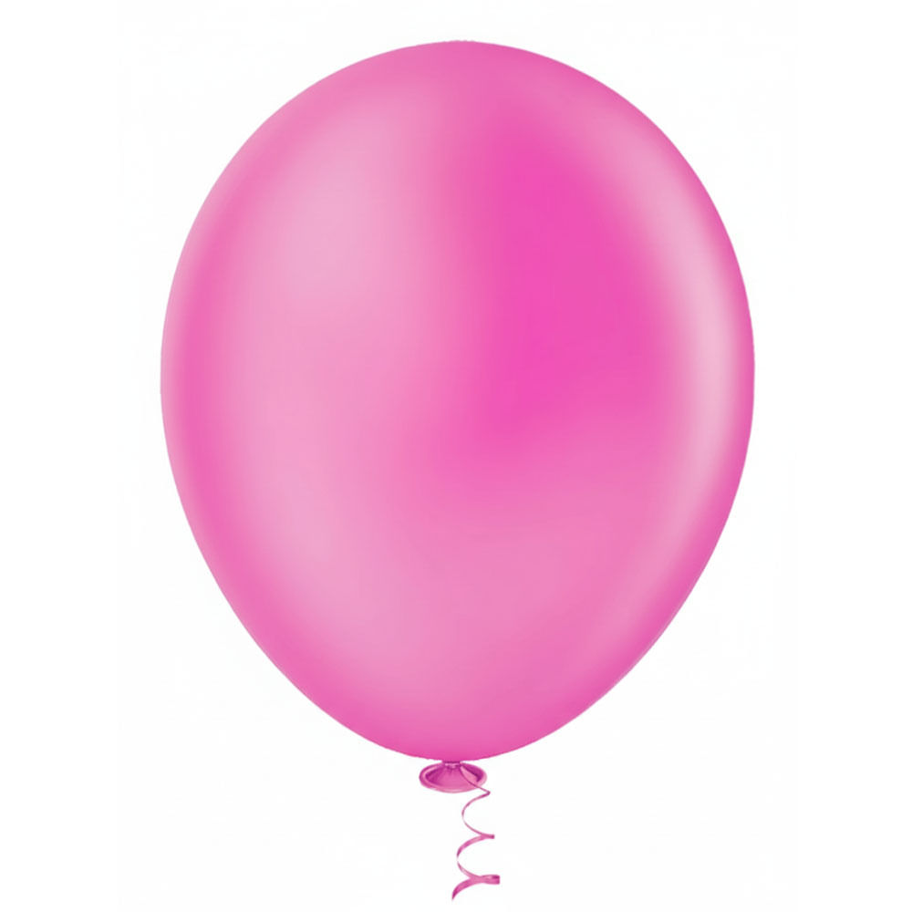 Balão Redondo Neon Rosa Tamanho 9 c/25 - Pic Pic