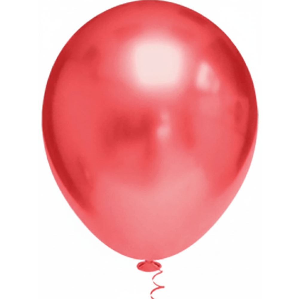 Encontraproduto.com.br - Balão Redondo Platino Vermelho Tamanho 5 c/25 - Pic Pic