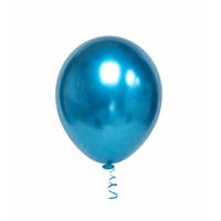 Balão Linha Platino Liso N9 Azul 25un Pic Pic