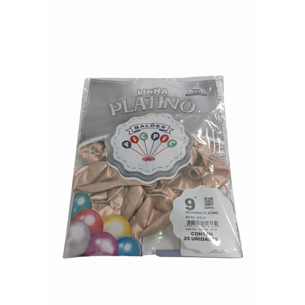 Encontraproduto.com.br - Balao Platino 9 Red Rose Gold C-25 Pic Pic