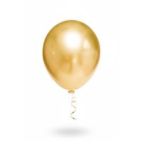 Balão Linha Platino Liso N9 Ouro 25un Pic Pic