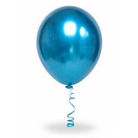 Balão Linha Platino Liso N16 Azul 12un Pic Pic