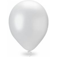 Balão Linha Pérola Liso N5 Branco 25un Pic Pic