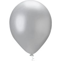 Balão Linha Pérola Liso N5 Prata 25un Pic Pic