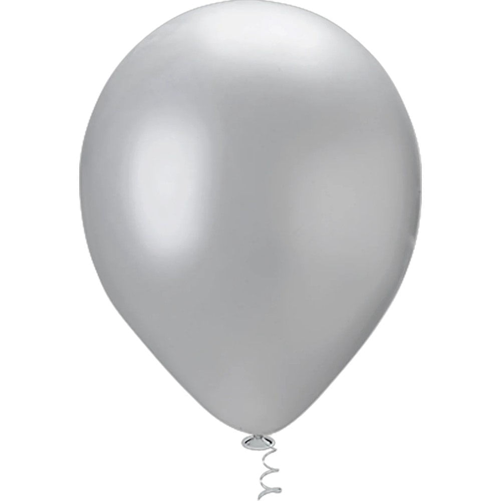 Encontraproduto.com.br - Balão Pic Pic 25 Unidades N°9 Redondo Pérola Prata
