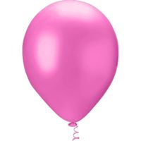 Balão Linha Pérola Liso N9 Rosa Malibu 25un Pic Pic