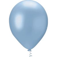 Balão Linha Pérola Liso N9 Azul Candy 25un Pic Pic