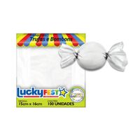 Embalagem Para Trufas Branco 15cmx16cm 100un Lucky Fest