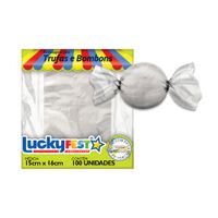 Embalagem Para Trufas Incolor 15cmx16cm 100un Lucky Fest