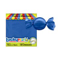 Embalagem Para Trufas Azul Escuro 15cmx16cm 100un Lucky Fest