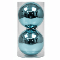 Bolas De árvore De Natal Azul Claro Metálico Wincy