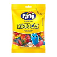 Bala Gelatinas Minhocas Sortido Brilho 80g Fini