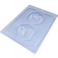 Forma Para Chocolate Coelho Esférico Cod 10517 50g Bwb