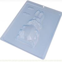 Forma Para Chocolate Coelho Grávida Pequeno Frente Cód 825 Bwb