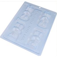 Forma Para Chocolate Coelho Sentado Pequeno 25g Cód 10129 Bwb