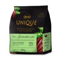Chocolate Unique Amazônia Amargo 70% Cacau Gotas 400g Harald