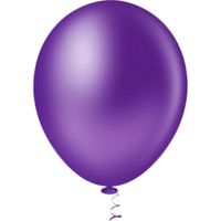Balão Linha Redondos Liso N16 Violeta 12un Pic Pic