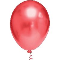Balão Linha Platino Liso N16 Vermelho 12un Pic Pic