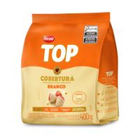 Cobertura Fracionada Top Branco Gotas 400g Harald