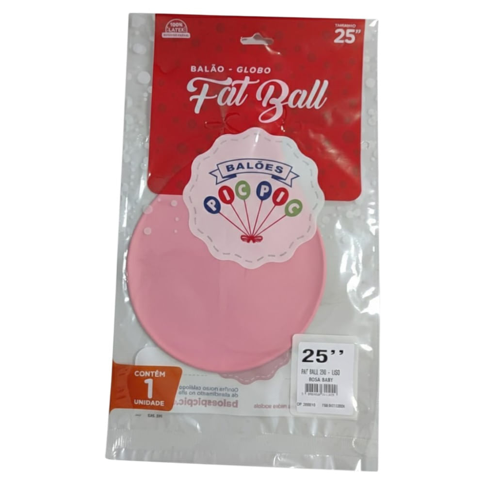 Encontraproduto.com.br - Balão Big Ball Rosa Bebê Tamanho 250 - Pic Pic