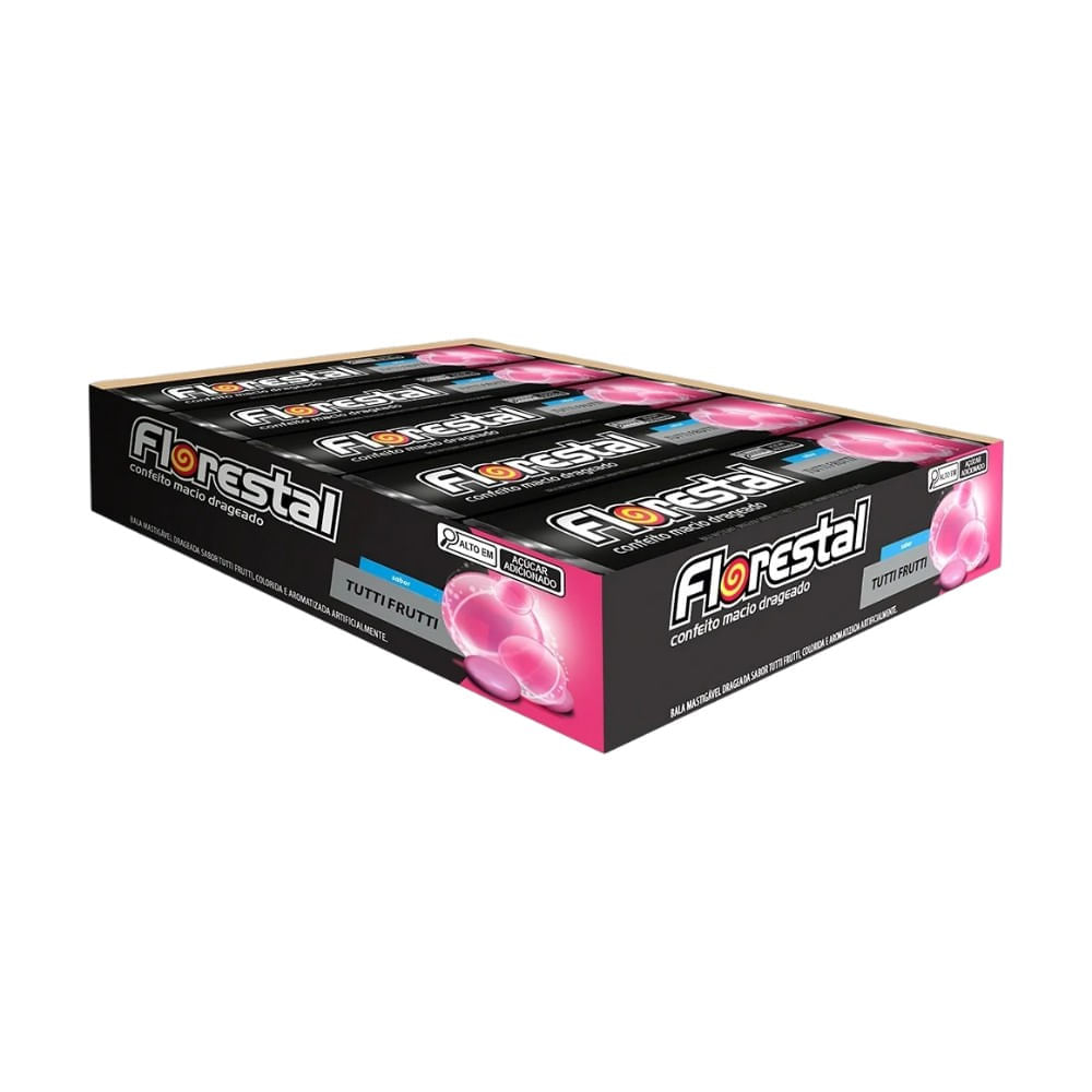 Bala Mastigável  Sabor Tutti Frutti 10x32g Display 320g Florestal