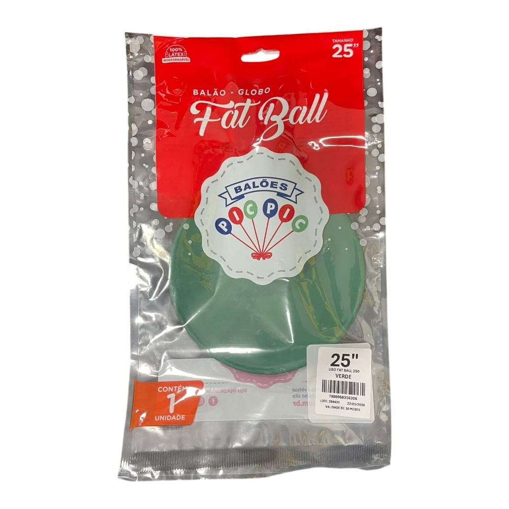 Encontraproduto.com.br - Balão Big Ball Verde Tamanho 250 - Pic Pic