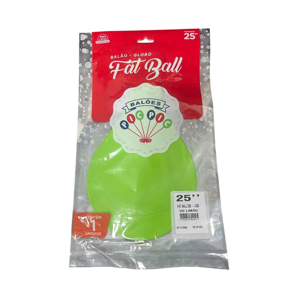 Encontraproduto.com.br - Balão Big Ball Verde Limão Tamanho 250 - Pic Pic
