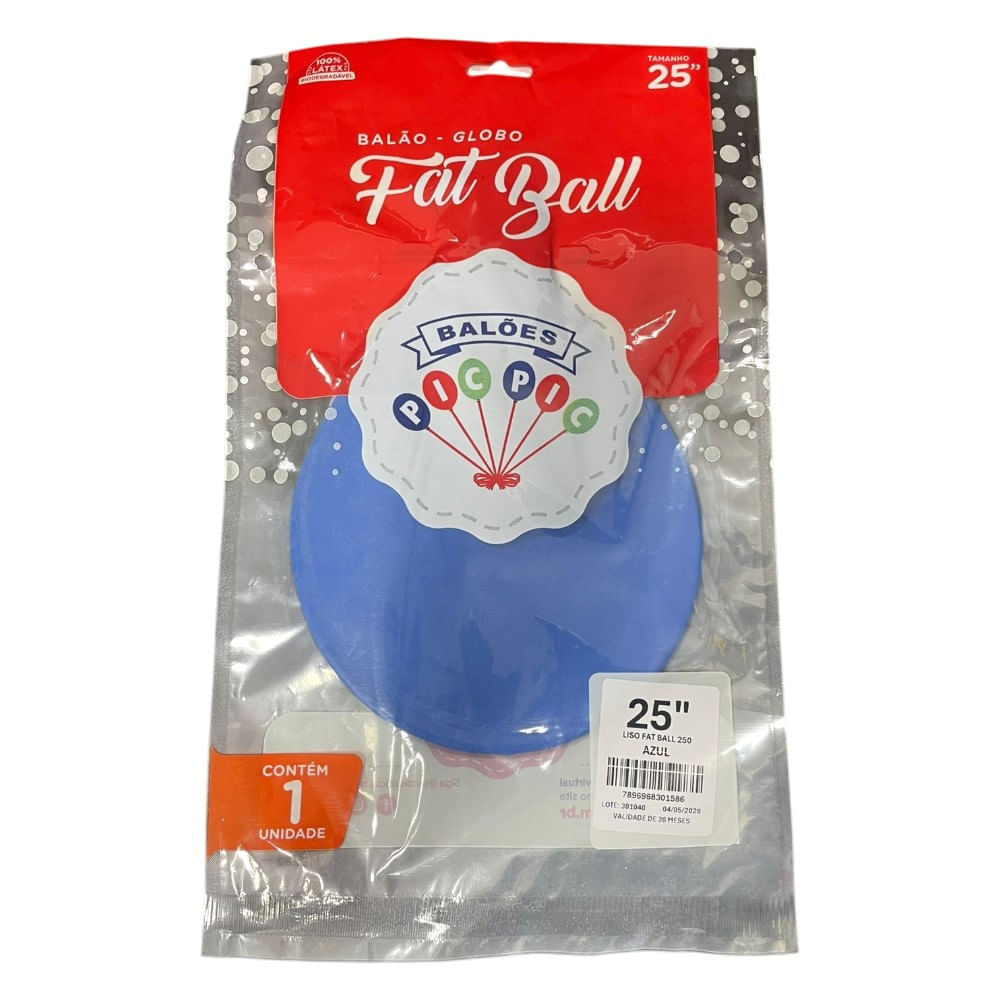 Encontraproduto.com.br - Balão Big Ball Azul Tamanho 250 - Pic Pic